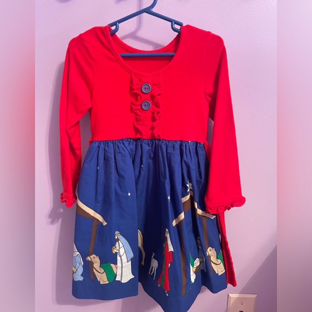 Eleanor Rose Nativity dress, size 4-5